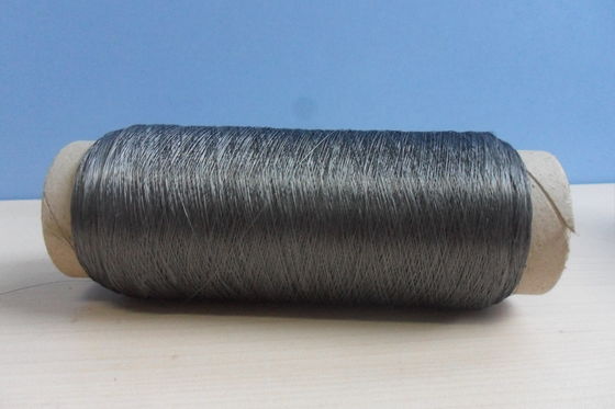 12um Stainless Steel Fiber , 0.12g/M Anti Static Blended Yarn