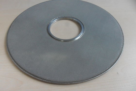 Heat Resistant 74% Porosity Metal Filter Disc For Industrial Film Making