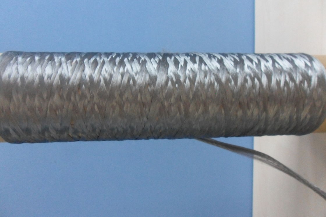 Heat Resistant Metallic Metal Fiber , 8um Conductive Metal Thread